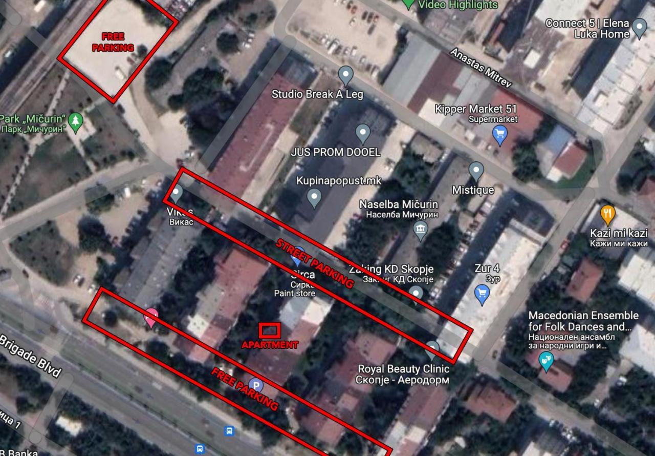 Primestay Duplex Retreat - Free Parking Üsküp Dış mekan fotoğraf